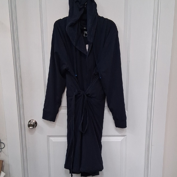 Men's Navy Robe - Picture 1 of 8